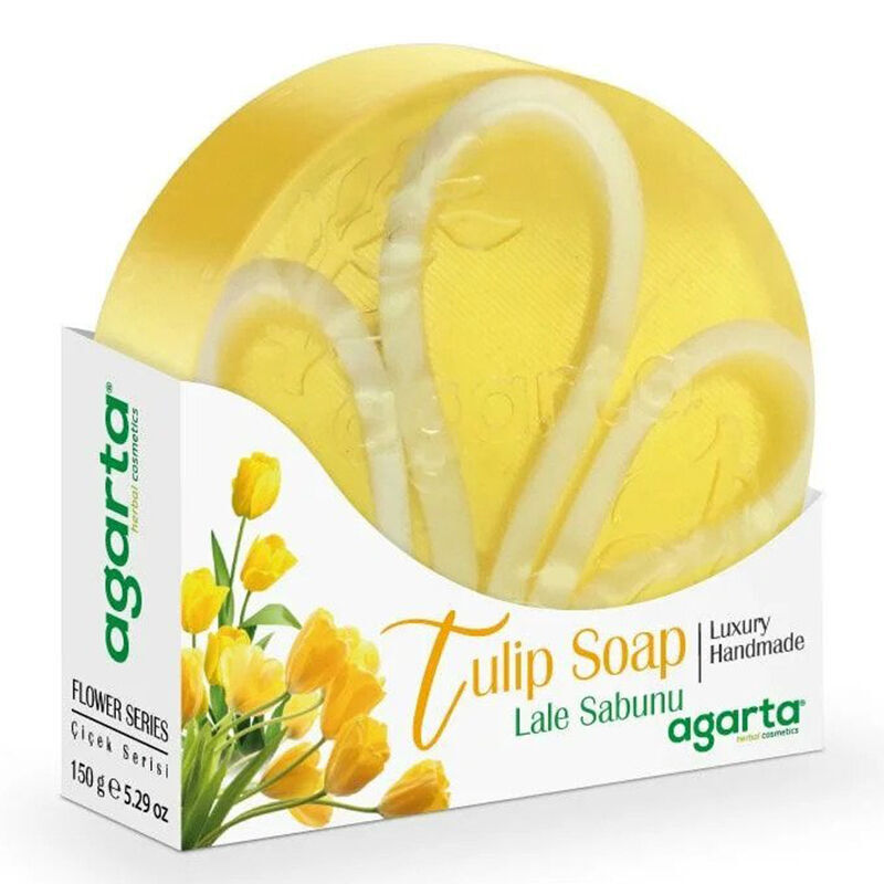 Agarta Tulip Natural Soap Cleansing & Moisturizing 150g