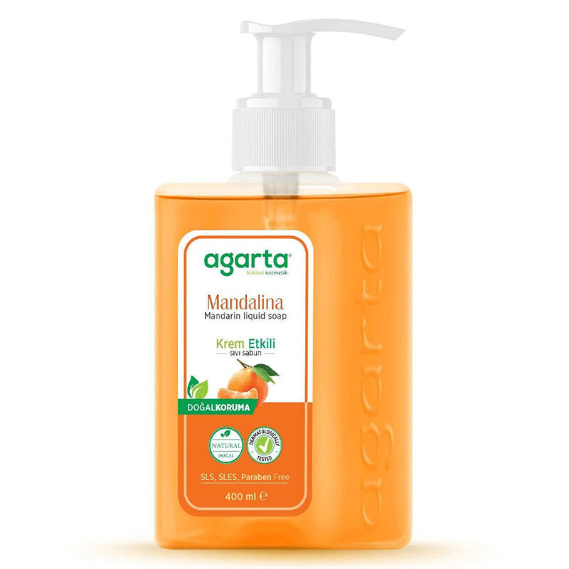 Agarta Mandarin Liquid Soap with Moisturizing Glycerin 400 ml