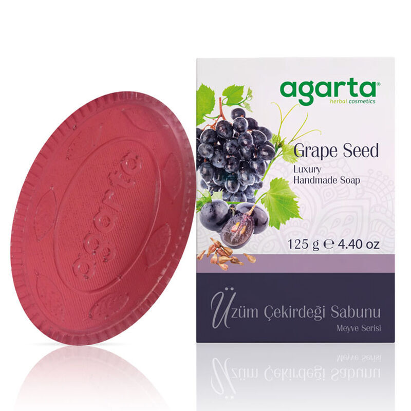 Agarta Grape Seed Oil Soap for Brightening &amp; Aging Care 125g