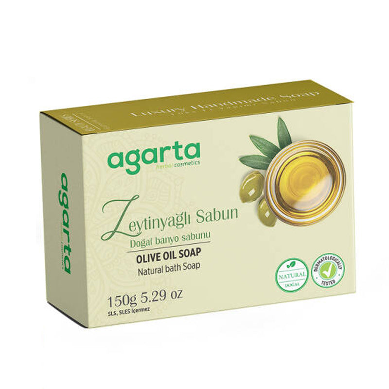Agarta Natural Olive Oil Soap for Face & Hair 150g