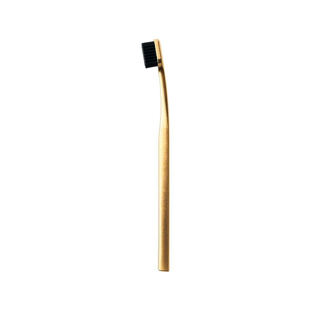 Aurezzi 24K Gold Black Soft Toothbrush for Gentle Cleaning