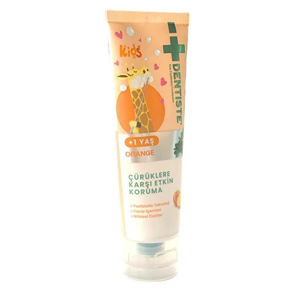 Dentiste Orange Kids Toothpaste for Children 0-6 Years - Postbiotic Technology, Chemical-Free, Safe to Swallow Dentiste Orange Kids Toothpaste - Postbiotic Tech, Chemical-Free children's toothpaste, postbiotic toothpaste, oral care for kids, natural toothpaste, chemical-free toothpaste, kids oral hygiene, safe toothpaste for children, toothpaste for toddlers, healthy smile, postbiotic technology, orange flavor toothpaste