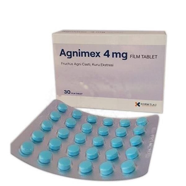 Rgem Ilac Agnimex Chasteberry Extract Dietary Supplement 30 Tablets