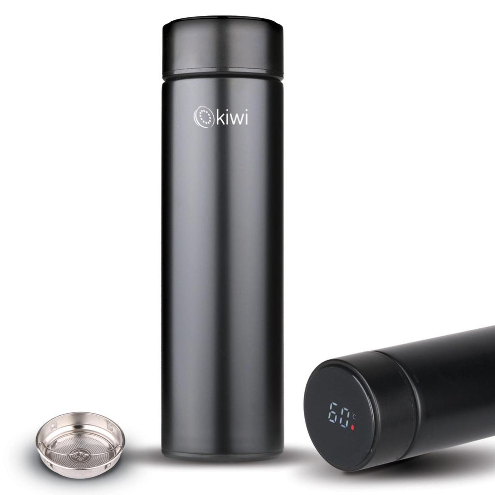 Kiwi Heat Indicator Thermos Black KT-8683 - Insulated Flask