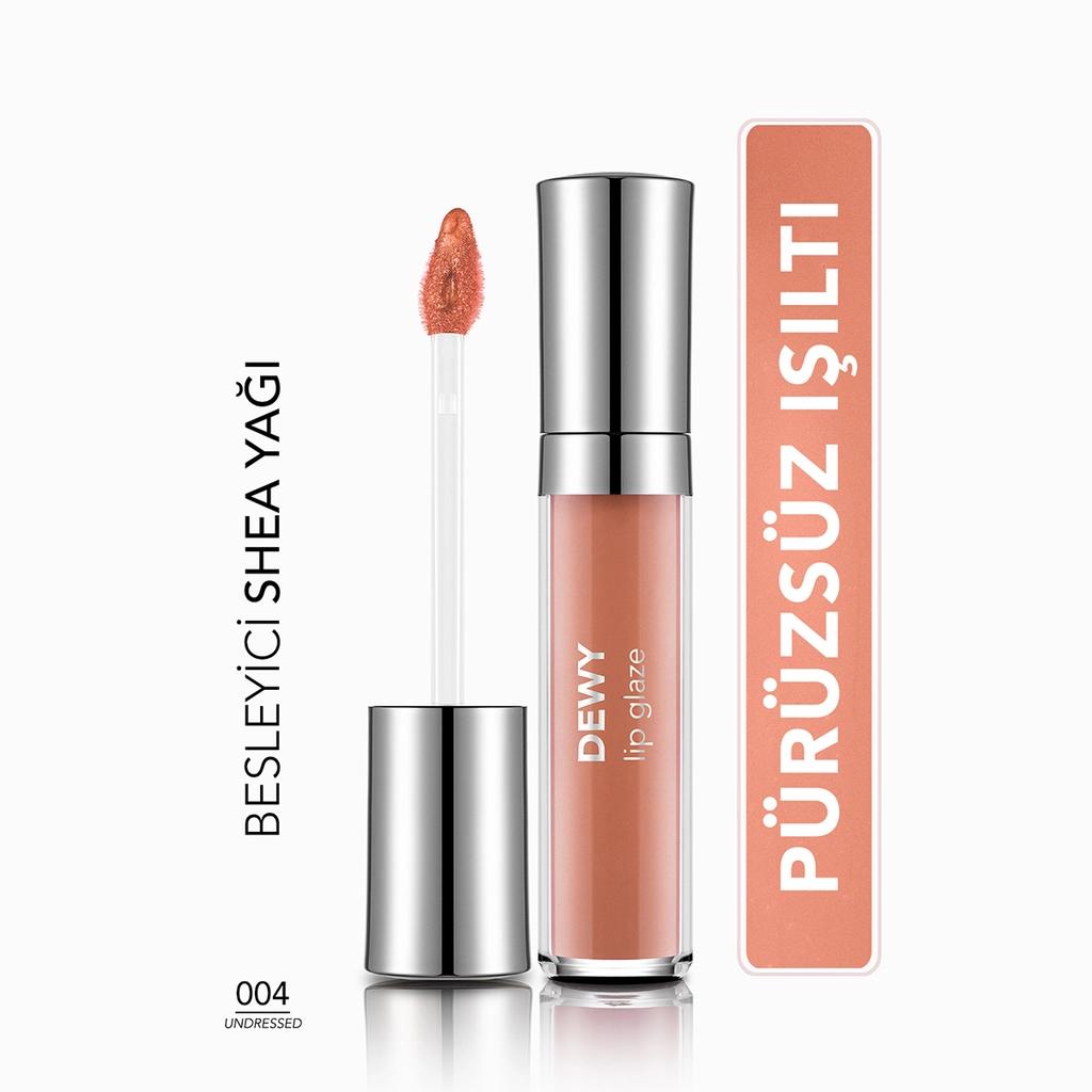 Flormar Dewy Lip Glaze Gloss 004 Undressed for High Shine