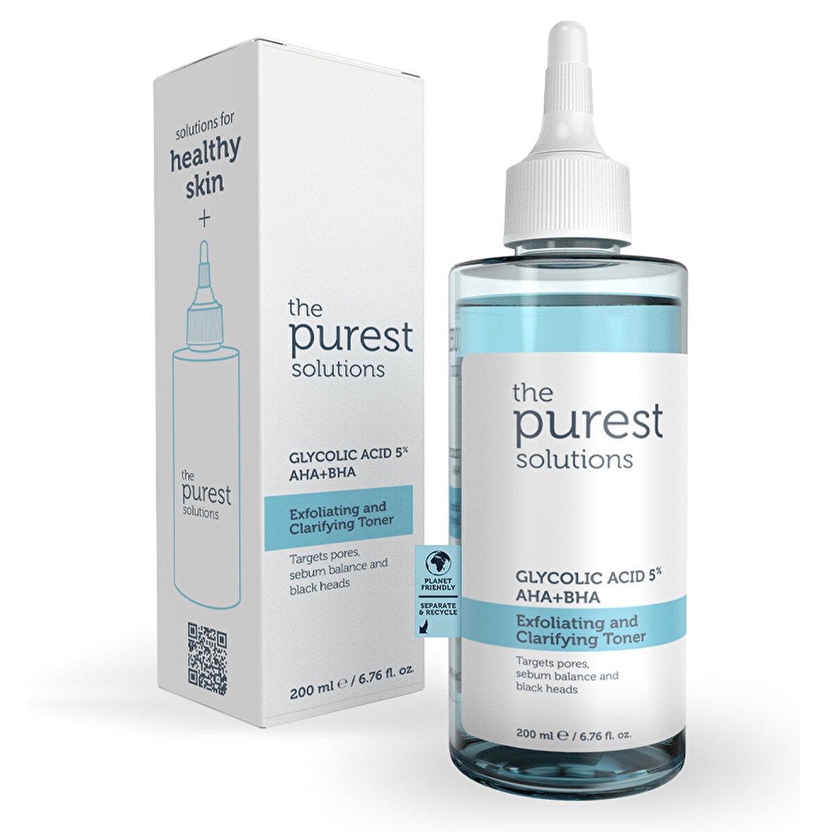 The Purest Solutions Exfoliating Toner with Glycolic Acid (5% AHA) & BHA - Anti-Aging Skincare for Pore Minimization & Sebum Balance Exfoliating Toner with Glycolic Acid & BHA - Anti-Aging Skincare exfoliating toner, glycolic acid toner, anti-aging skincare, pore minimizer, sebum balancer, skincare routine, acne control, skin renewal, gentle exfoliation, brightening skincare, oily skin solution, combination skin care, sensitive skin friendly
