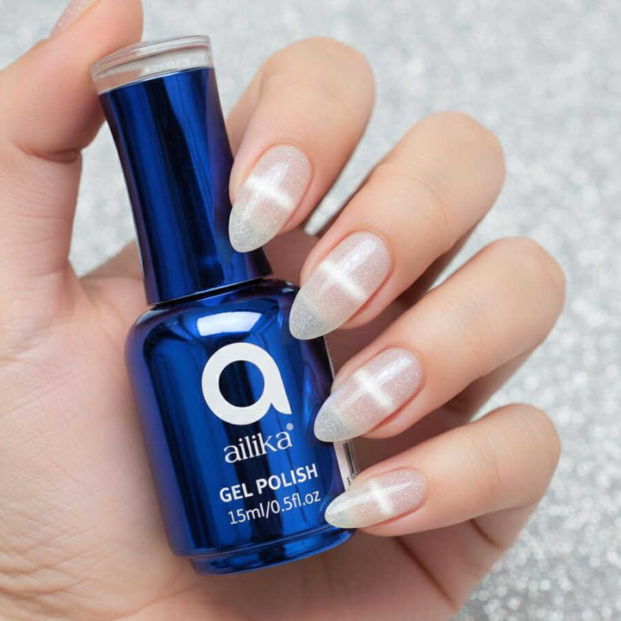 Ailika 001 Cat Eye Gel Nail Polish Shimmer Effect 15 ml