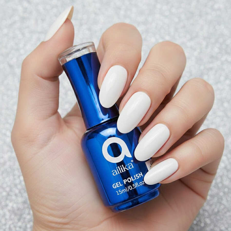 Ailika 002 Gel Nail Polish Deep Sapphire Shimmer 15 ml