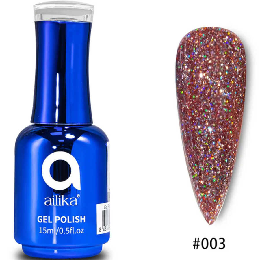 Ailika 003 Disco Gel Reflective Glitter Nail Polish 15 ml