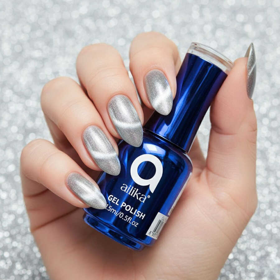 Ailika 003 Cat Eye Gel Nail Polish Shimmer Effect 15 ml