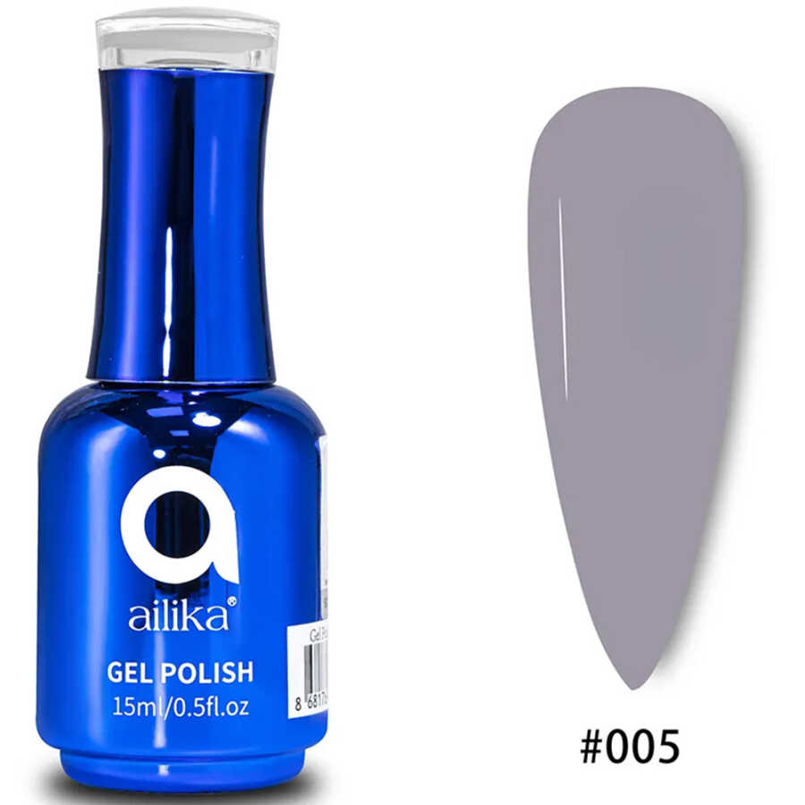 Ailika 005 Gel Nail Polish Deep Sapphire Blue Shimmer 15 ml