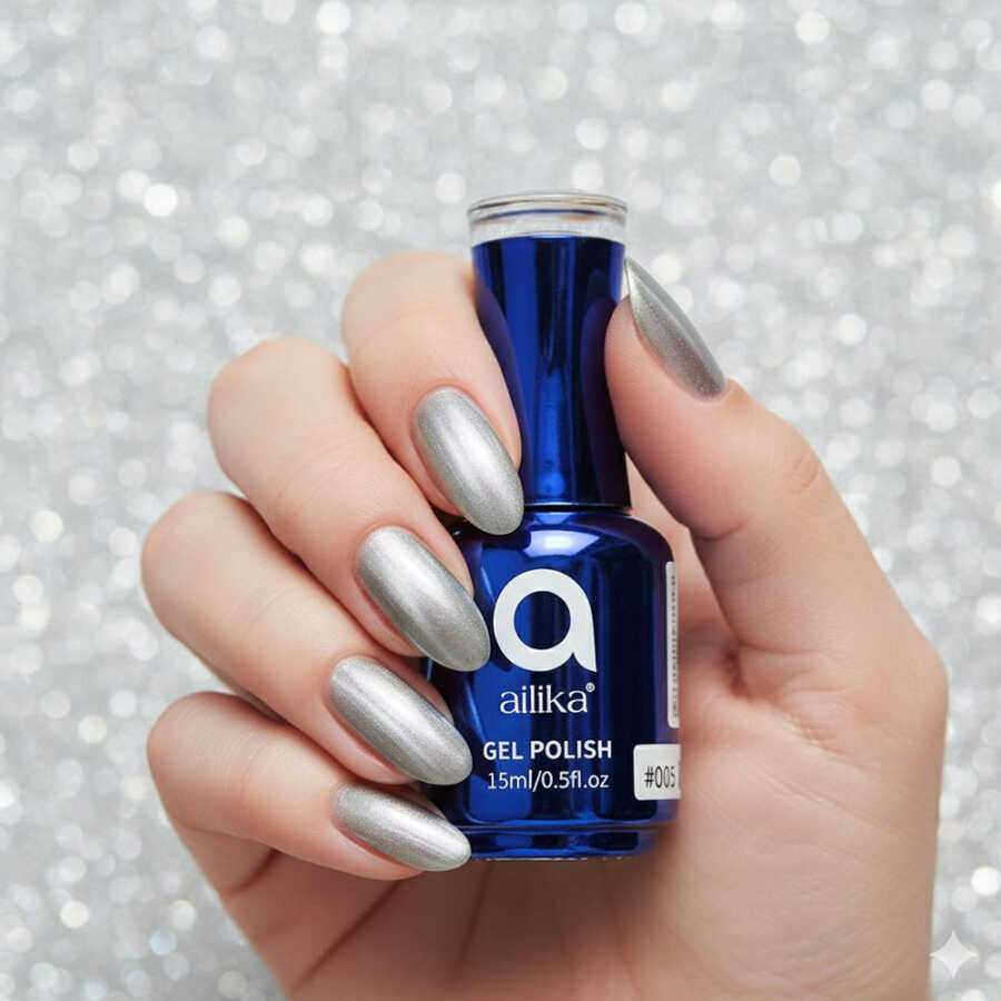 Ailika 005 Cat Eye Gel Polish Shimmering Magnetic Effect 15 ml