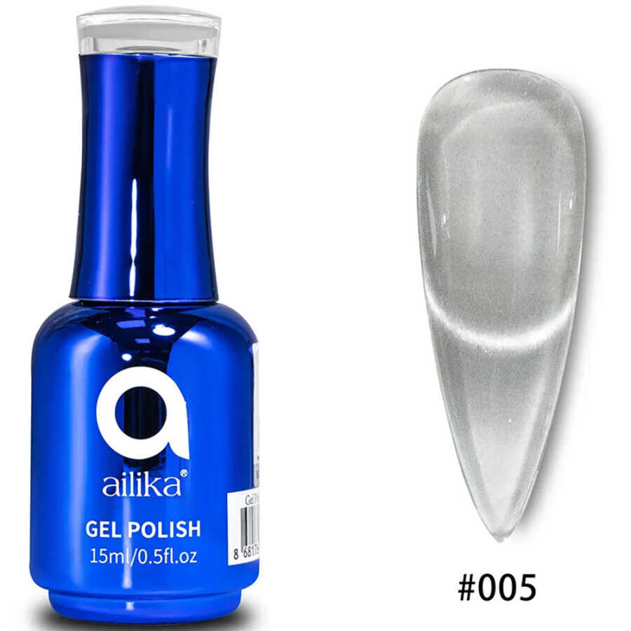 Ailika 005 Cat Eye Gel Polish Shimmering Magnetic Effect 15 ml