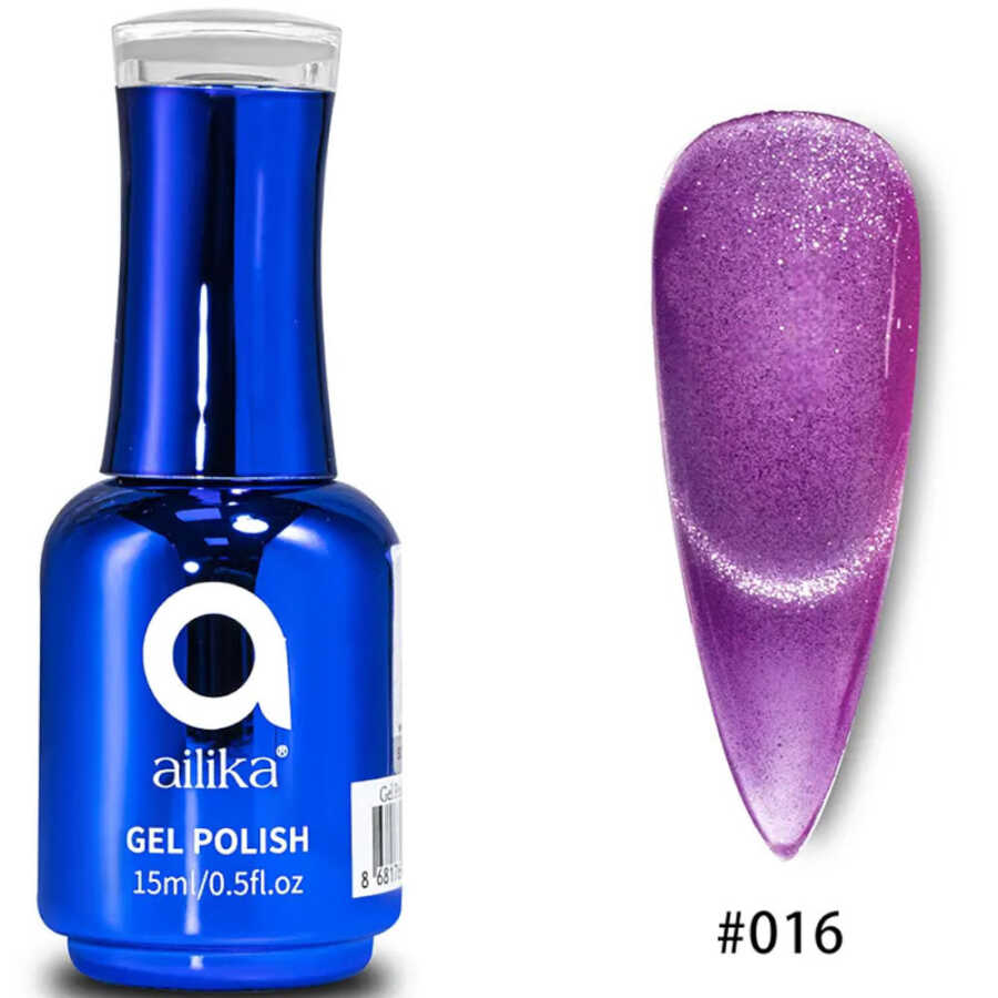 Ailika 016 Cat Eye Gel Nail Polish Shimmer Effect 15 ml
