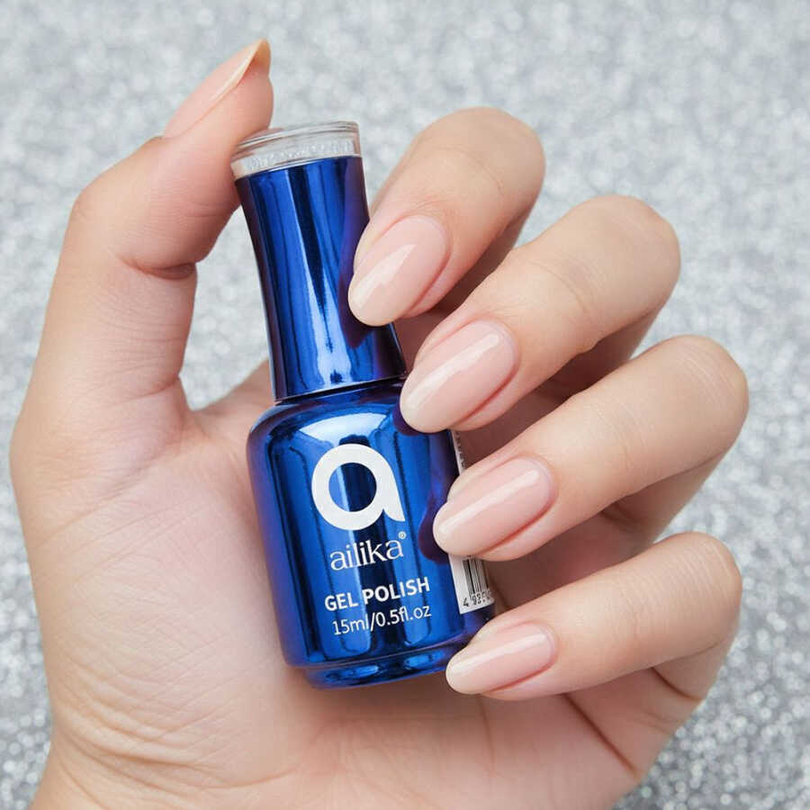 Ailika 019 Gel Nail Polish Sapphire Blue Shimmer 15 ml