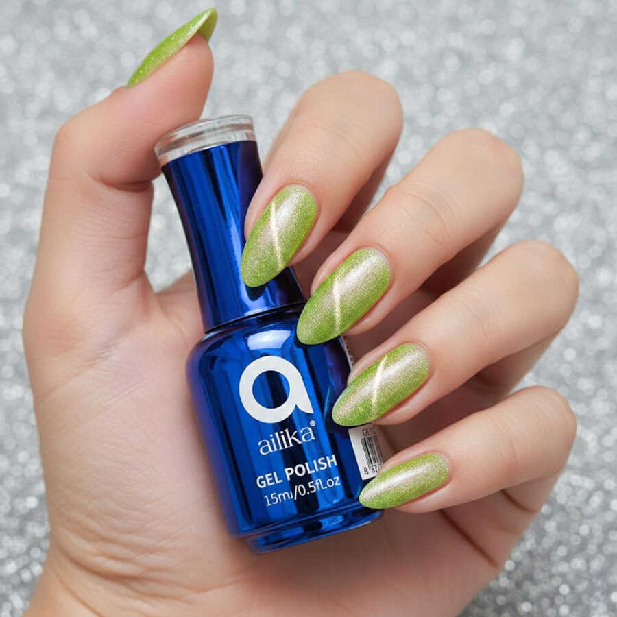 Ailika 025 Cat Eye Gel Nail Polish Shimmer Effect 15 ml