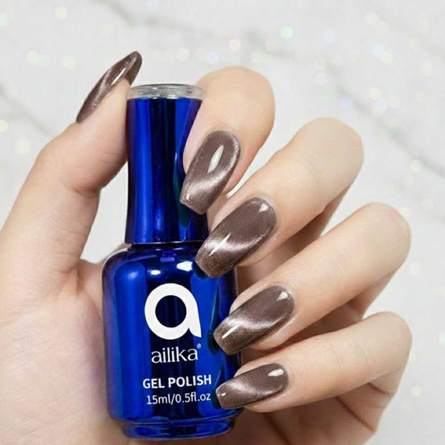 Ailika 028 Cat Eye Gel Polish Shimmering Effect 15 ml