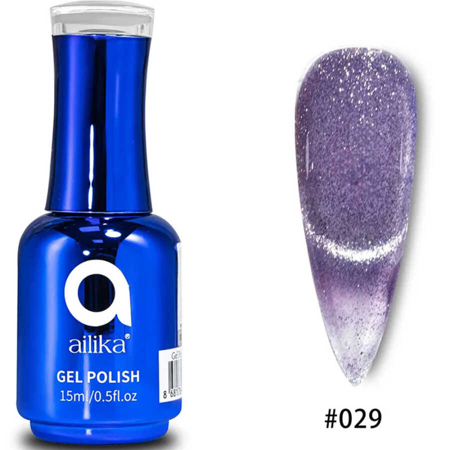 Ailika 029 Cat Eye Gel Nail Polish Shimmering Effect 15ml
