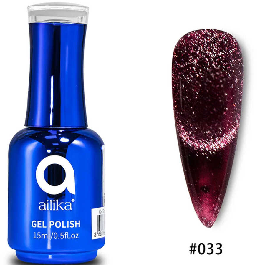 Ailika 033 Cat Eye Gel Polish Shimmering Effect 15 ml