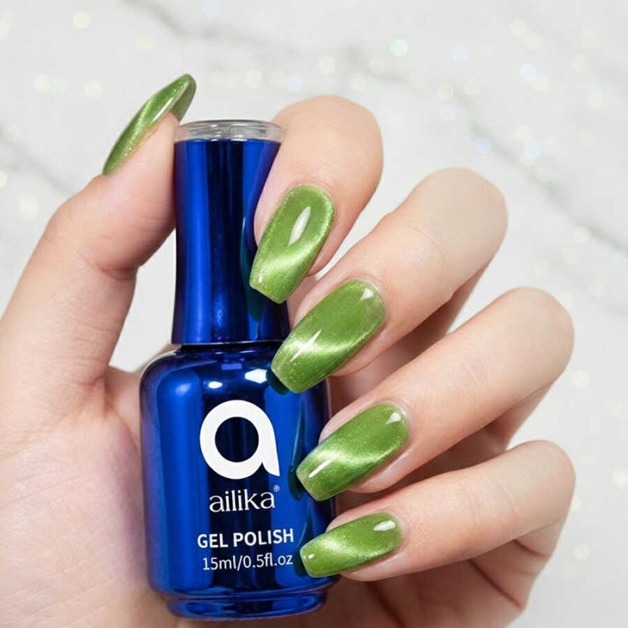 Ailika 035 Cat Eye Gel Polish Shimmer Effect 15 ml