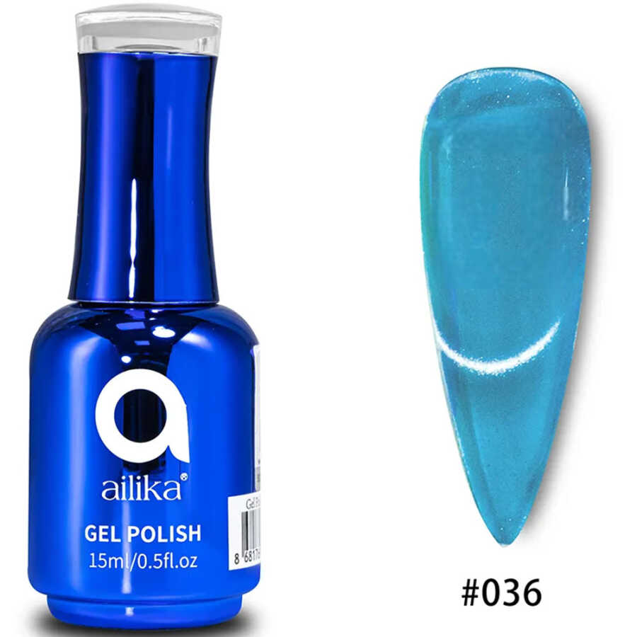 Ailika 036 Cat Eye Gel Nail Polish Shimmer Effect 15 ml