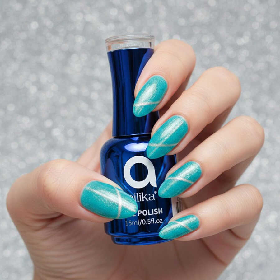 Ailika 036 Cat Eye Gel Nail Polish Shimmer Effect 15 ml