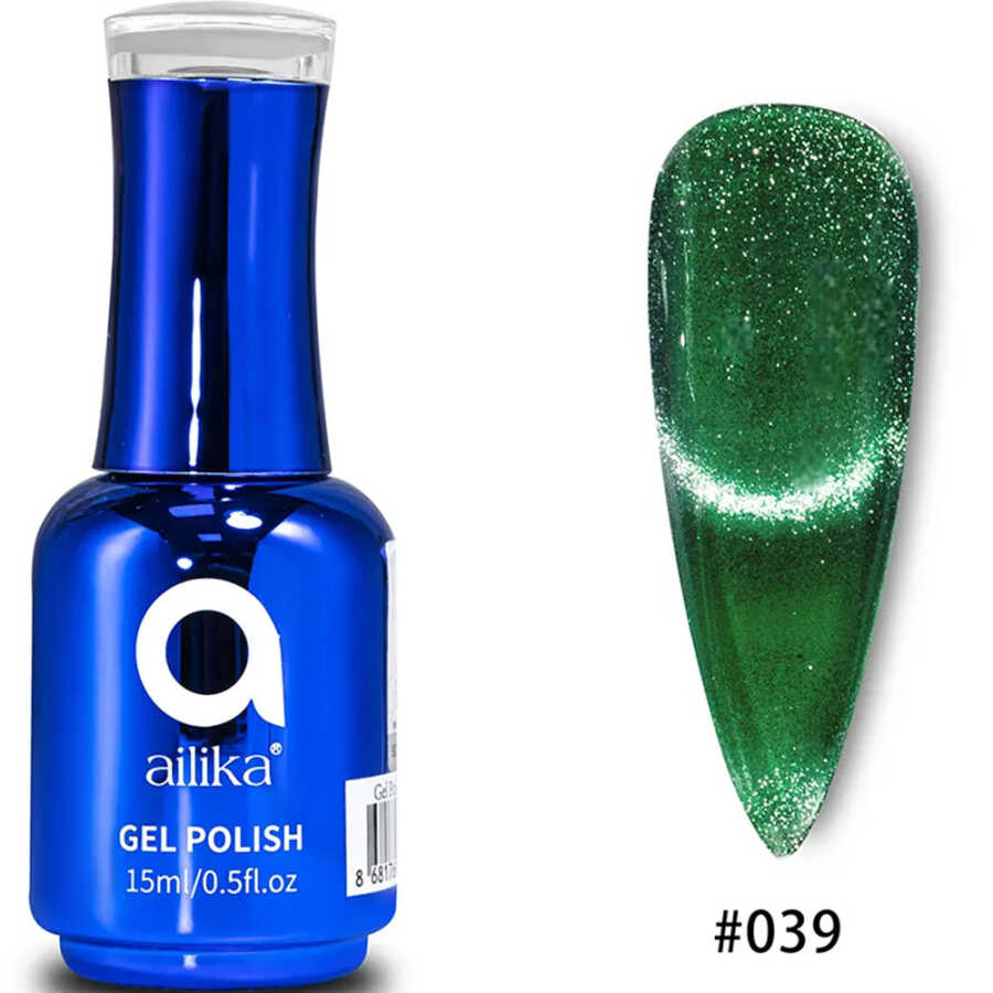 Ailika 039 Cat Eye Gel Nail Polish Shimmer Effect 15 ml