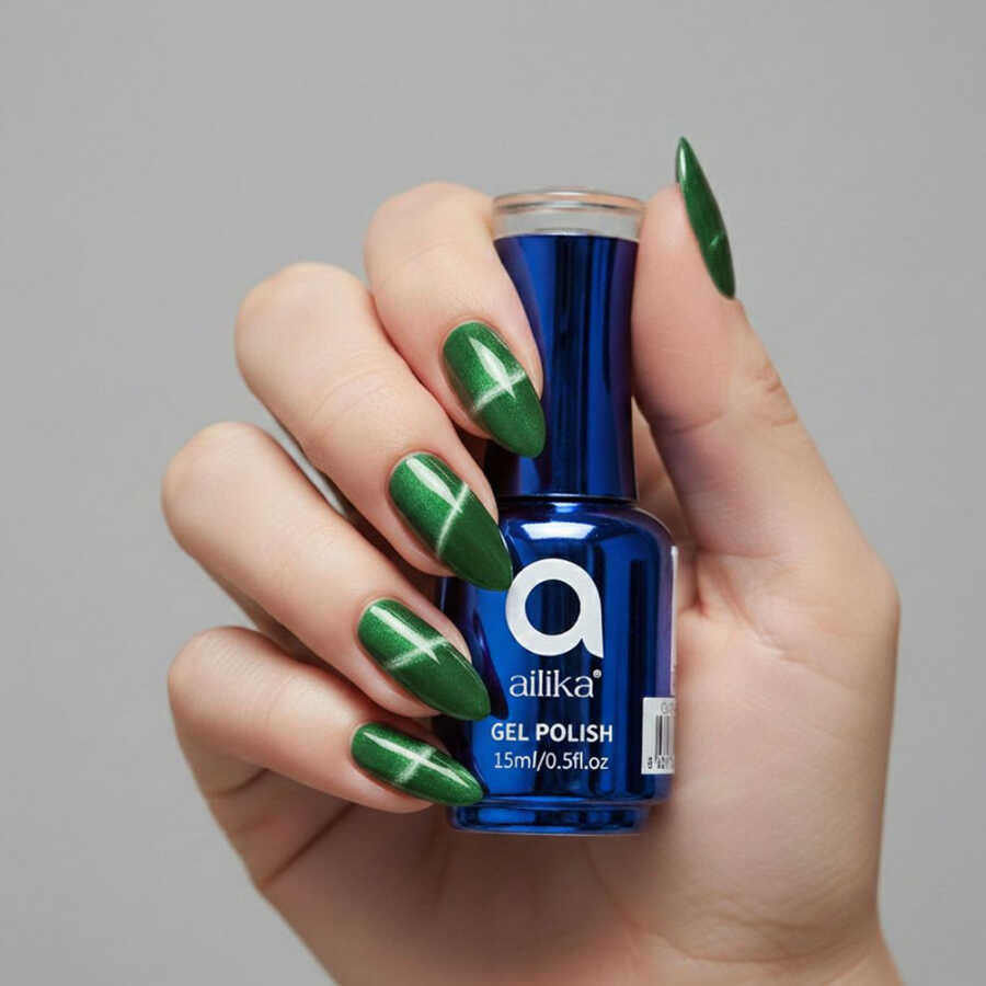 Ailika 039 Cat Eye Gel Nail Polish Shimmer Effect 15 ml