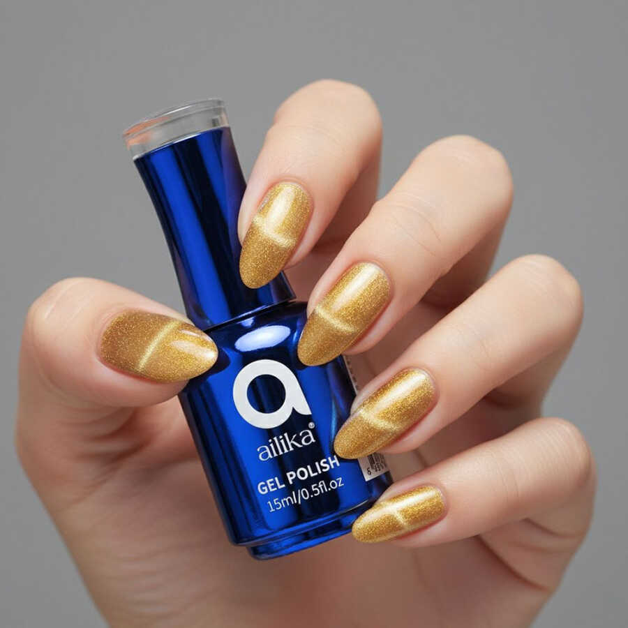 Ailika 041 Cat Eye Gel Nail Polish Shimmering Effect 15ml