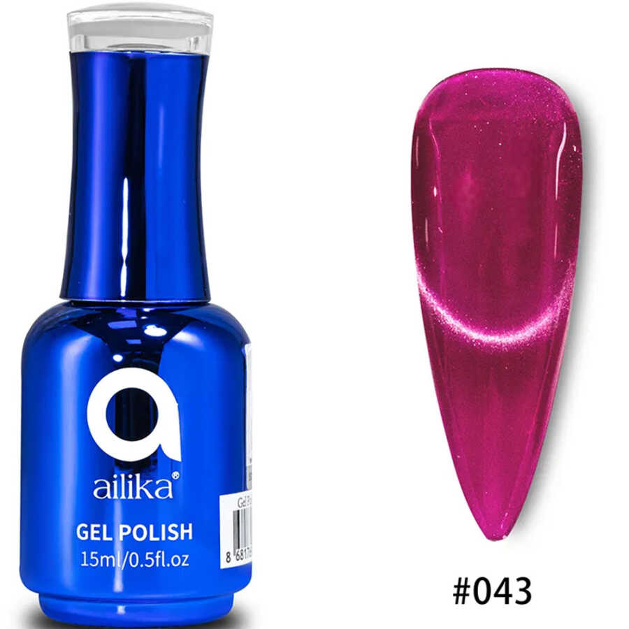 Ailika 043 Cat Eye Gel Nail Polish Shimmering Effect 15 ml