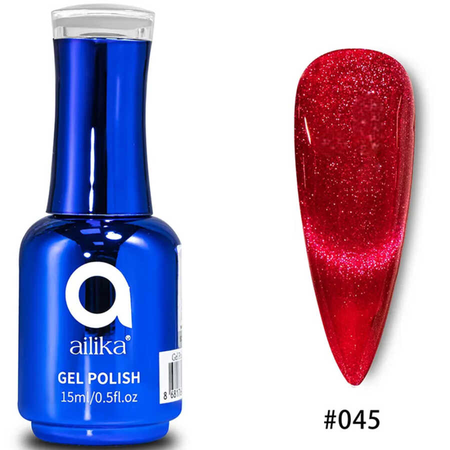 Ailika 045 Cat Eye Gel Polish Shimmering Magnetic Effect 15 ml