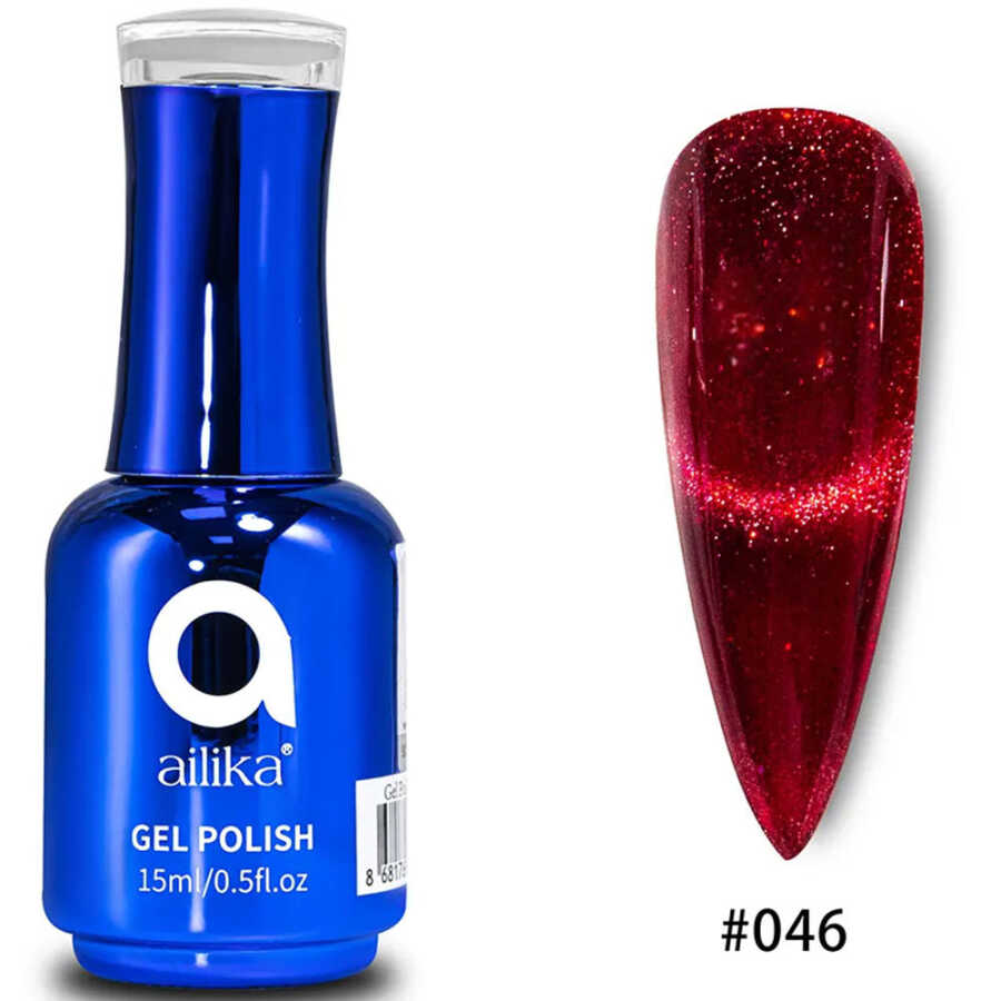 Ailika 046 Cat Eye Gel Nail Polish Shimmer Effect 15 ml