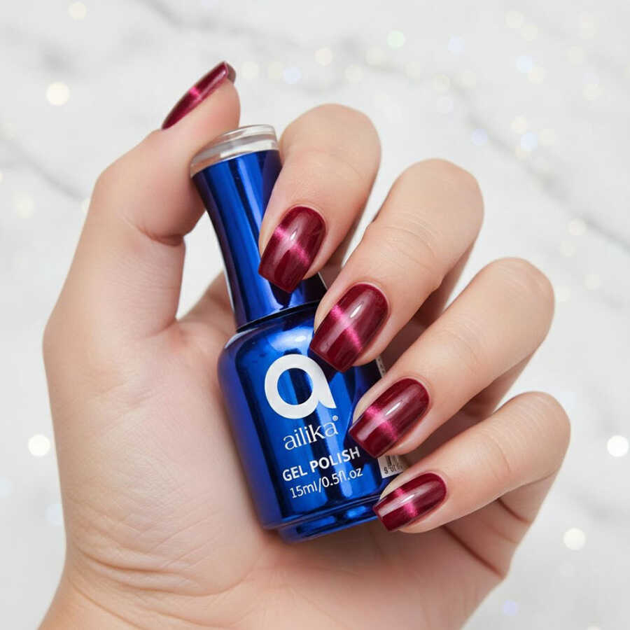 Ailika 047 Cat Eye Gel Polish Shimmering Effect 15 ml