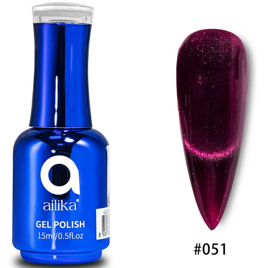 Ailika 051 Cat Eye Gel Polish Shimmer Finish 15 ml
