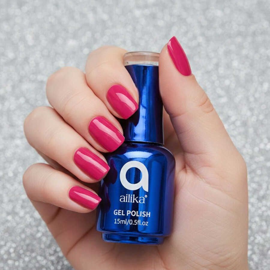 Ailika 102 Gel Nail Polish Deep Sapphire Blue 15 ml