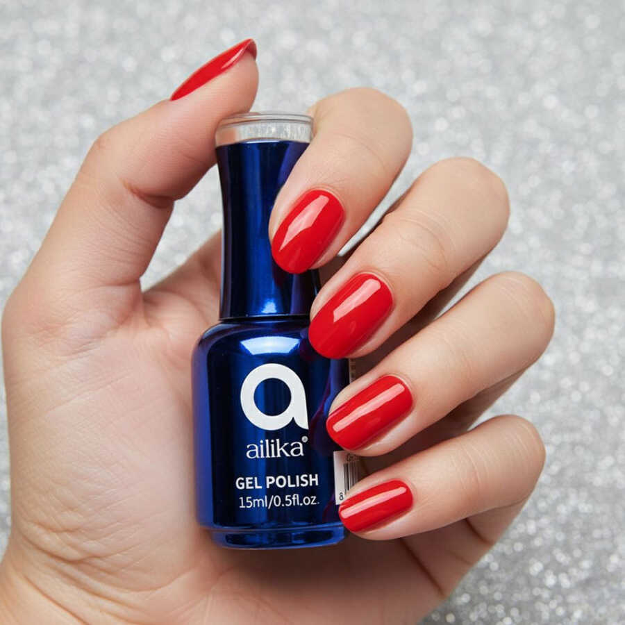 Ailika 104 Gel Nail Polish Deep Sapphire Shine 15 ml
