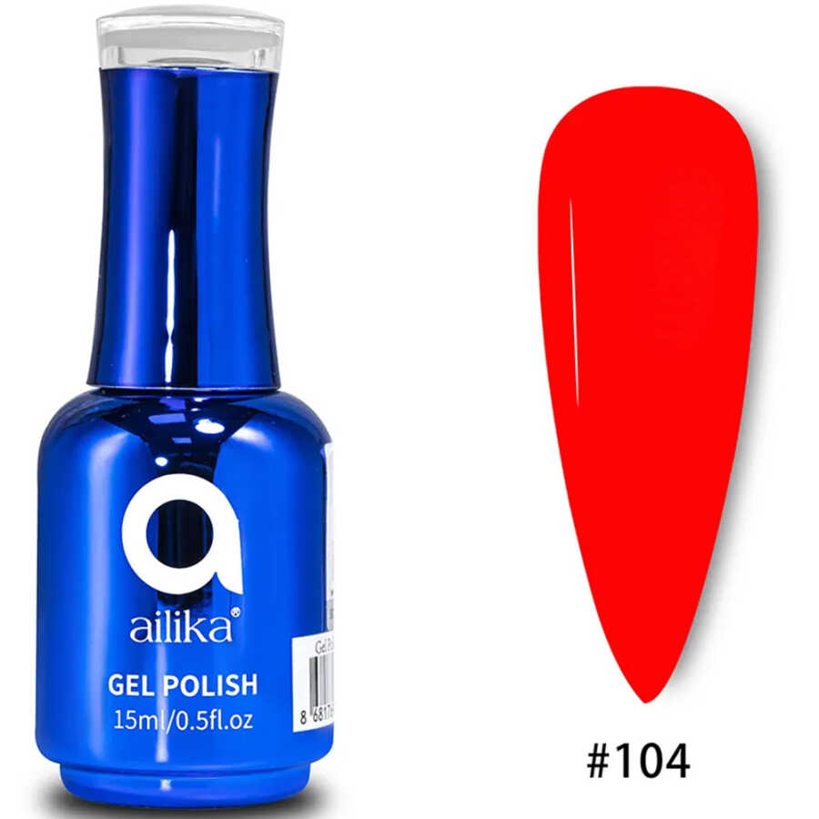 Ailika 104 Gel Nail Polish Deep Sapphire Shine 15 ml