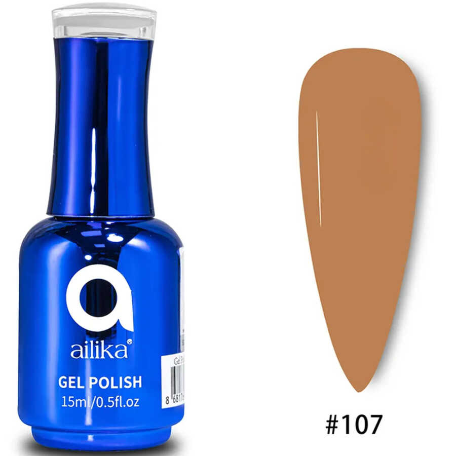 Ailika 107 Gel Nail Polish Deep Sapphire Blue 15 ml