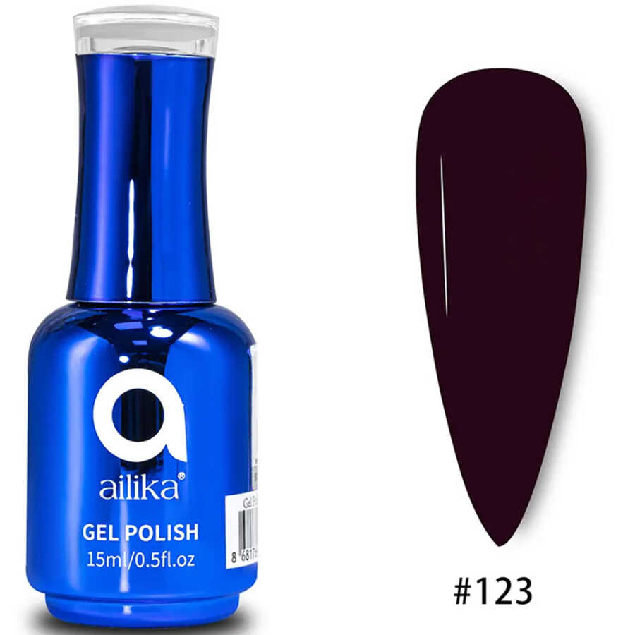 Ailika 123 Gel Nail Polish Deep Sapphire Shine 15 ml