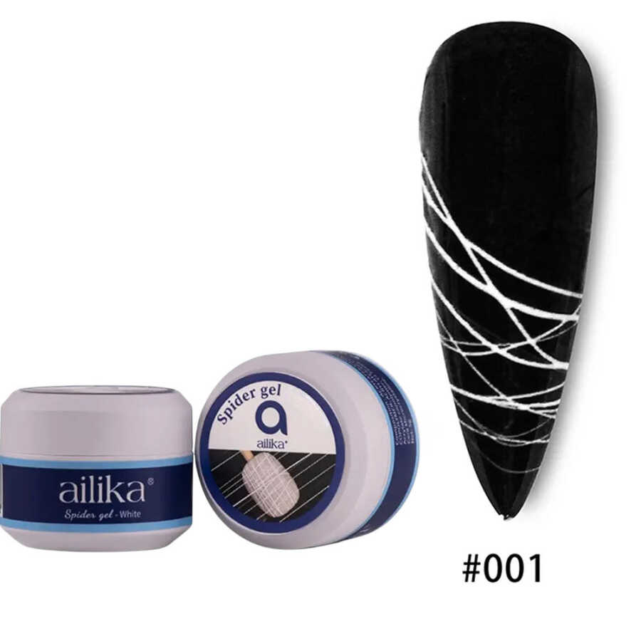 Ailika Spider Gel White for Elastic Nail Art 5g