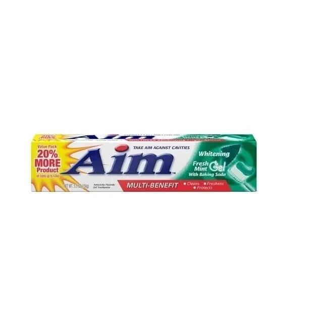 Aim Fresh Mint Whitening Toothpaste Gel for Brighter Smiles 156g