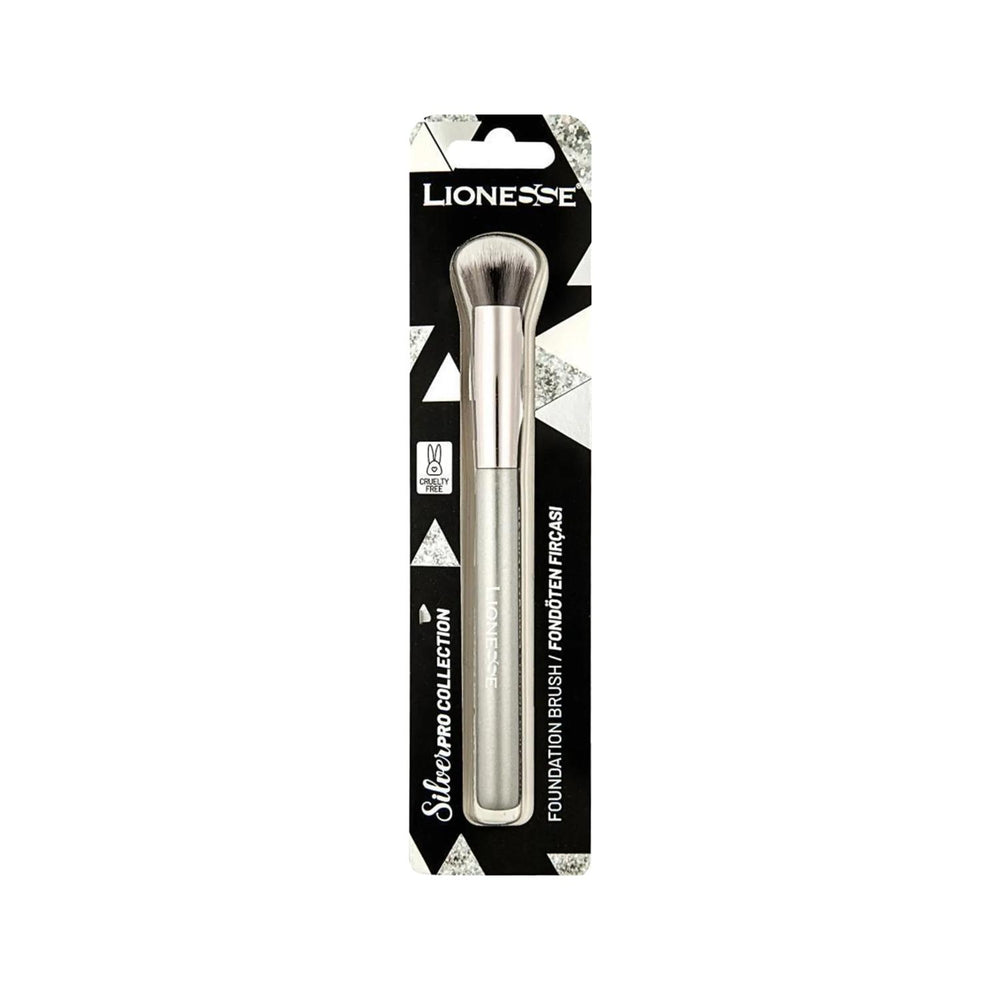 Lionesse Silver Collection Foundation Brush - Premium Makeup Tool for Flawless Foundation Application Lionesse Silver Foundation Brush - Premium Makeup Tool Makeup Brush, Foundation Brush, Silver Makeup Brush, Premium Makeup Tools, Lionesse Silver Collection, Beauty Essentials, Makeup Accessories, Luxury Makeup Brushes, Foundation Application, Smooth Foundation, Even Coverage, Beauty Enthusiasts, Premium Cosmetics