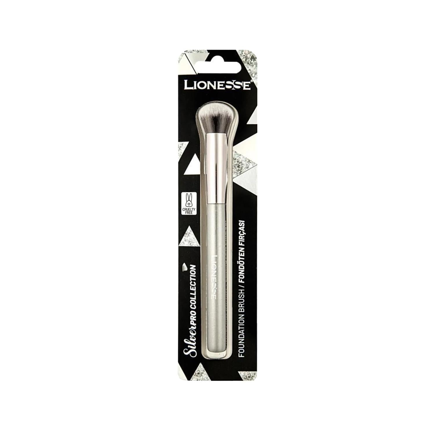 Lionesse Silver Collection Foundation Brush - Premium Makeup Tool for Flawless Foundation Application Lionesse Silver Foundation Brush - Premium Makeup Tool Makeup Brush, Foundation Brush, Silver Makeup Brush, Premium Makeup Tools, Lionesse Silver Collection, Beauty Essentials, Makeup Accessories, Luxury Makeup Brushes, Foundation Application, Smooth Foundation, Even Coverage, Beauty Enthusiasts, Premium Cosmetics