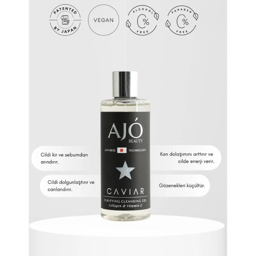 Ajo Beauty Caviar Extract Cleansing Gel for Radiant Skin 250ml