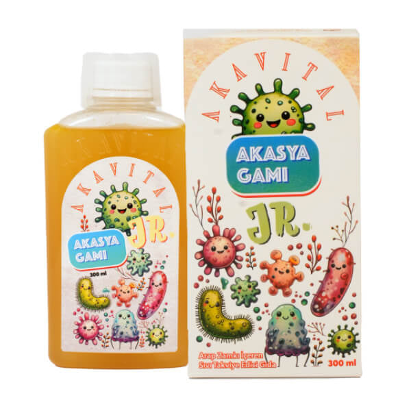 Akavital Jr Gum Arabic Lemon Flavored Liquid Supplement 300 ml