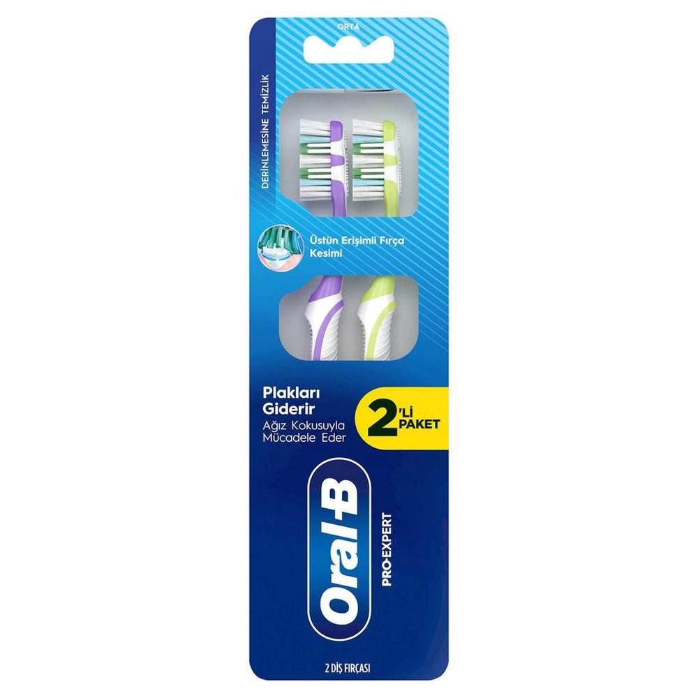 Oral-B Pro-Expert Deep Clean Toothbrush Medium 2-Pack