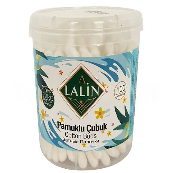 Alalin Cotton Buds Soft Ear Cleansing Swabs 100 Count