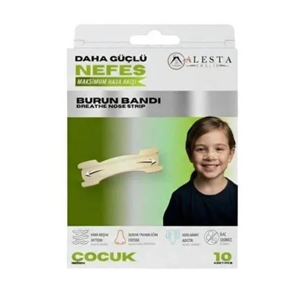 Alesta Nasal Strips for Kids to Help Breathing 10 Count