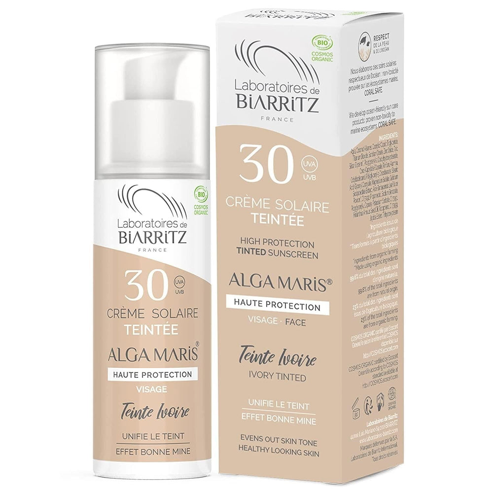 Alga Maris Organic Tinted Face Sunscreen SPF30 Ivory 50ml