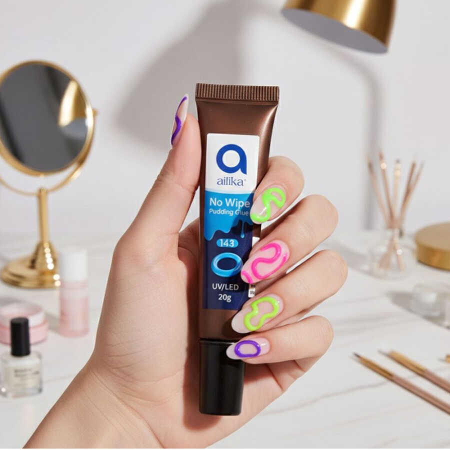 Ailika 143 Neon Pudding Gel for 3D Nail Art 20g